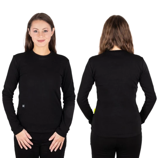 Podgrzewana koszulka damska longsleeve W-TEC Insulong Lady - Kolor Czarny, Rozmiar XXL