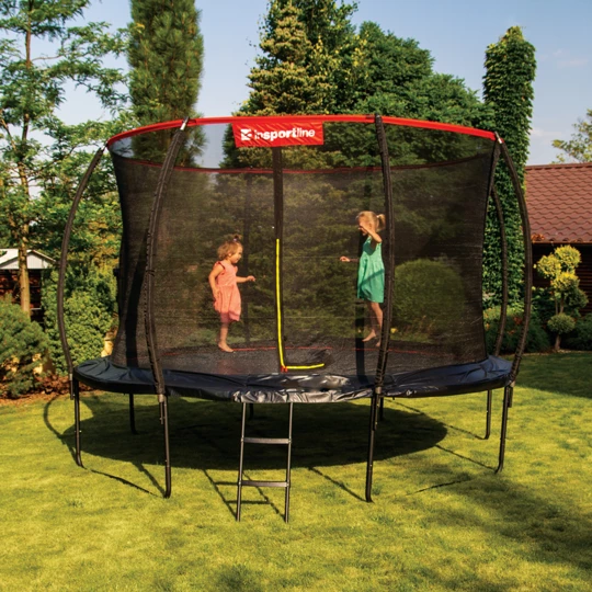 Trampolina inSPORTline Flea PRO 366 cm kompletny zestaw