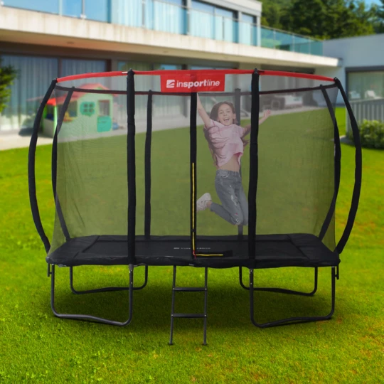 Trampolina prostokątna inSPORTline QuadJump PRO 183*274 cm kompletny zestaw