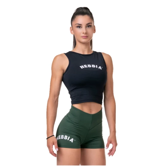 Damski top Nebbia Fit & Sporty 577 - Kolor Czarny, Rozmiar XS