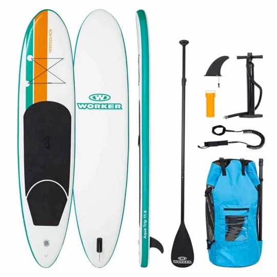 Paddleboard z akcesoriami deska SUP WORKER WaveTrip 11'6