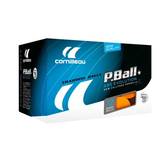 CORNILLEAU PIŁECZKI P-BALL ABS EVOLUTION 1* 72 SZT. POMARAŃCZOWE 321655