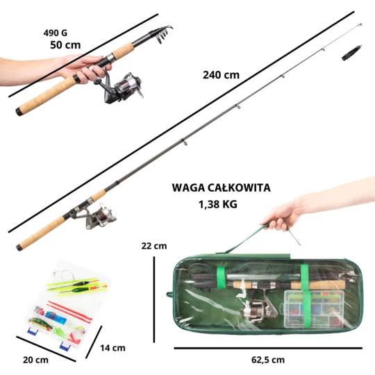 MACGYVER ZESTAW WĘDKARSKI BIG FISH 41 W 1 102279