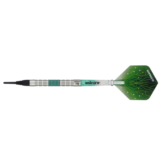 Lotki woframowe do darta Unicorn Core XL T90 Green S2 90% 3 szt. - Waga (g) 21 g