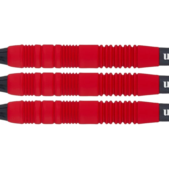 Lotki do darta Unicorn Core Plus Rubberised Brass Red 3 szt. - Waga (g) 16 g