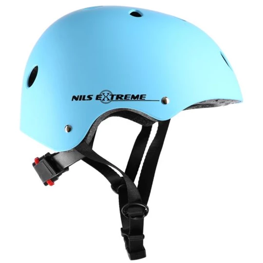 MTV12 NIEBIESKI MATOWY ROZM. S (48-53 cm) KASK NILS EXTREME (16-70-008)