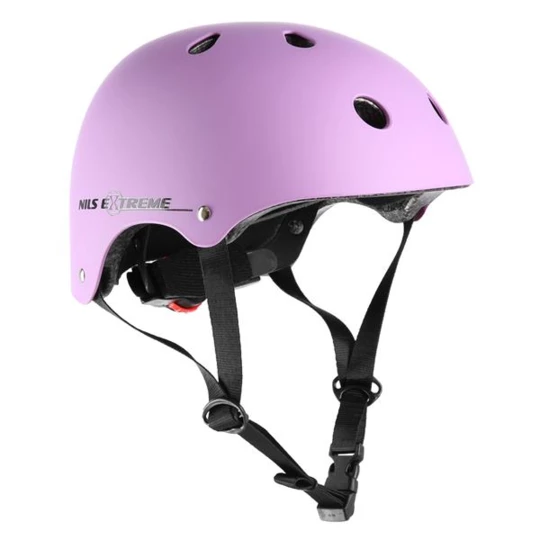 MTV12 FIOLETOWY MATOWY ROZM. S (48-53 cm) KASK NILS EXTREME (16-70-012)