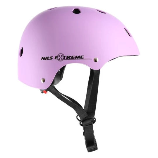 MTV12 FIOLETOWY MATOWY ROZM. S (48-53 cm) KASK NILS EXTREME (16-70-012)