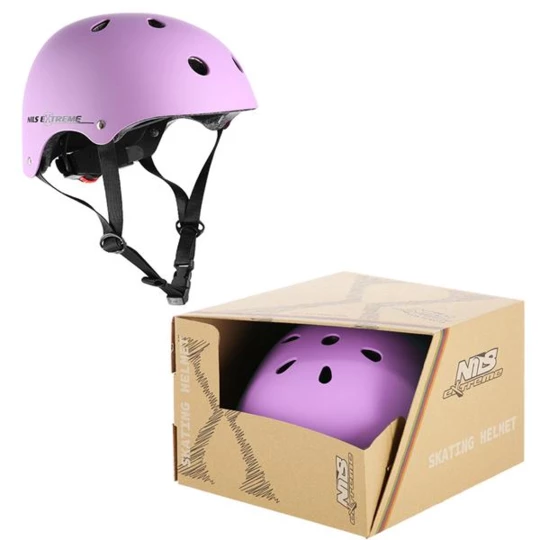 MTV12 FIOLETOWY MATOWY ROZM. XL (55-61 cm) KASK NILS EXTREME (16-70-015)