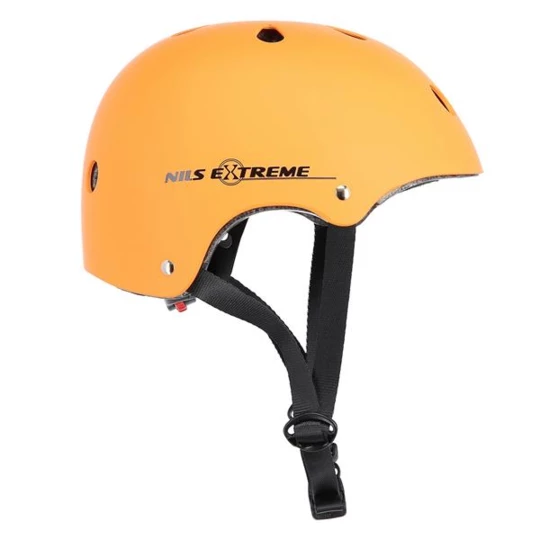 MTV12 POMARAŃCZOWY MATOWY ROZM. S (48-53 cm) KASK NILS EXTREME (16-70-016)