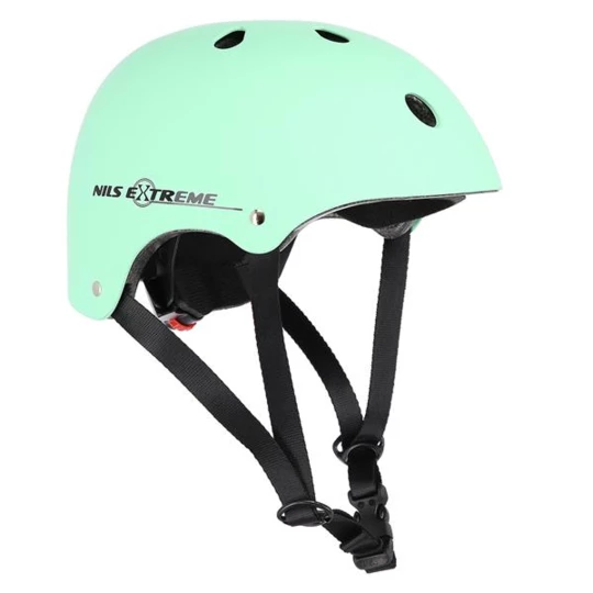 MTV12 ZIELONY MATOWY ROZM. S (48-53 cm) KASK NILS EXTREME (16-70-020)