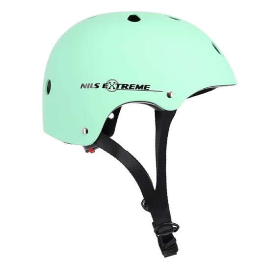 MTV12 ZIELONY MATOWY ROZM. S (48-53 cm) KASK NILS EXTREME (16-70-020)