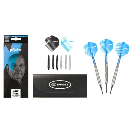 Lotki do darta Target Phil Taylor Brass Soft 3 sztuki - Waga (g) 18 g