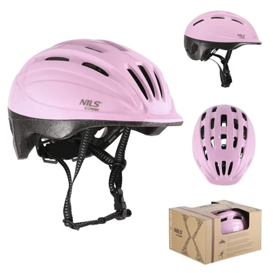 MTV62J RÓŻOWY ROZM. S(48-52CM) KASK DZIECIĘCY NILS EXTREME (16-70-047)