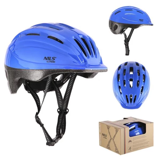 MTV62J NIEBIESKI ROZM. S(48-52CM) KASK DZIECIĘCY NILS EXTREME (16-70-053)