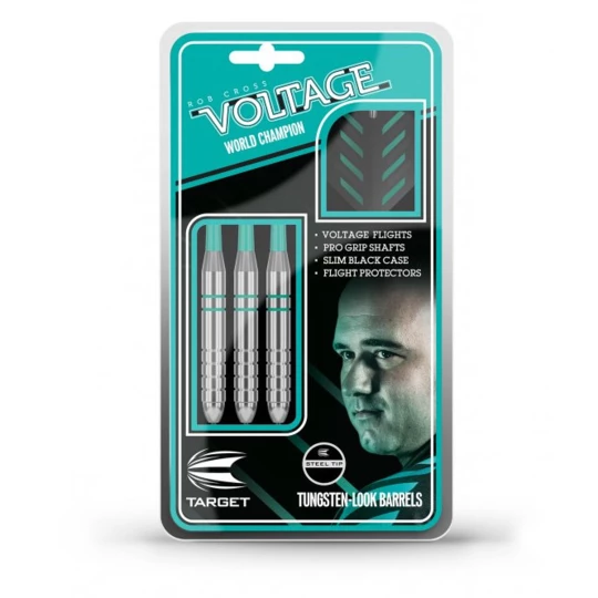 Lotki do darta Target Rob Cross Silver Voltage Steel 3 sztuki - Waga (g) 24 g