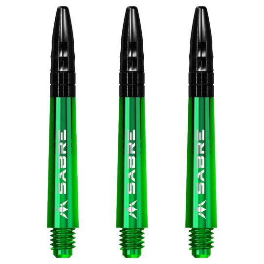 Nasadki do lotek Mission Sabre Shafts Green Tweenie 3 szt.