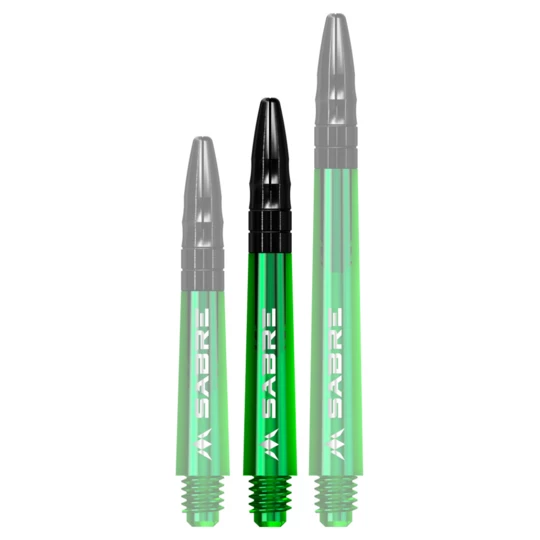 Nasadki do lotek Mission Sabre Shafts Green Tweenie 3 szt.