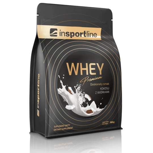 Białko serwatkowe inSPORTline WHEY Premium kokos z wiórkami 700g