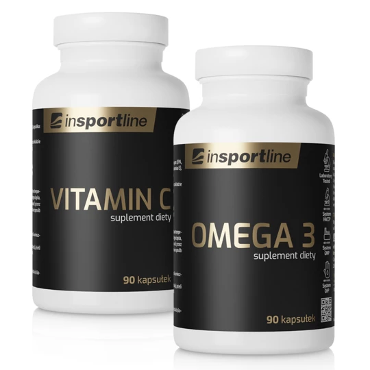 ZESTAW WITAMINA C + Omega 3 + EPA + DHA + WITAMINA E inSPORTline