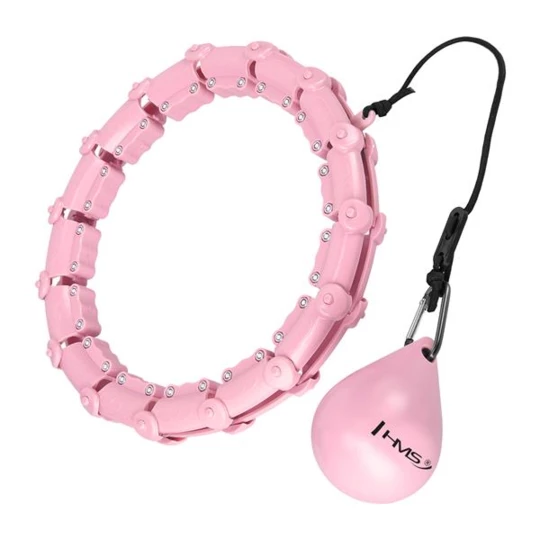 HHW02 HULA HOP LIGHT PINK Z WYPUSTKAMI I OBCIĄŻNIKIEM HMS (17-44-531)