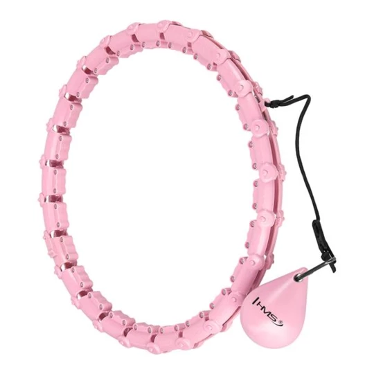 HHW02 HULA HOP LIGHT PINK Z WYPUSTKAMI I OBCIĄŻNIKIEM HMS (17-44-531)