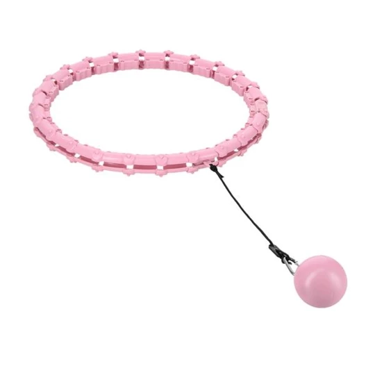 HHW02 HULA HOP LIGHT PINK Z WYPUSTKAMI I OBCIĄŻNIKIEM HMS (17-44-531)