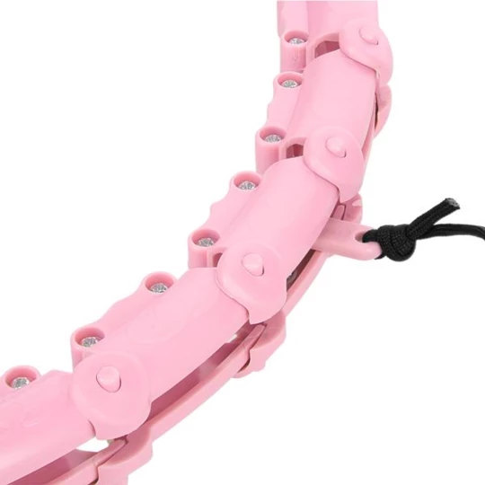 HHW02 HULA HOP LIGHT PINK Z WYPUSTKAMI I OBCIĄŻNIKIEM HMS (17-44-531)