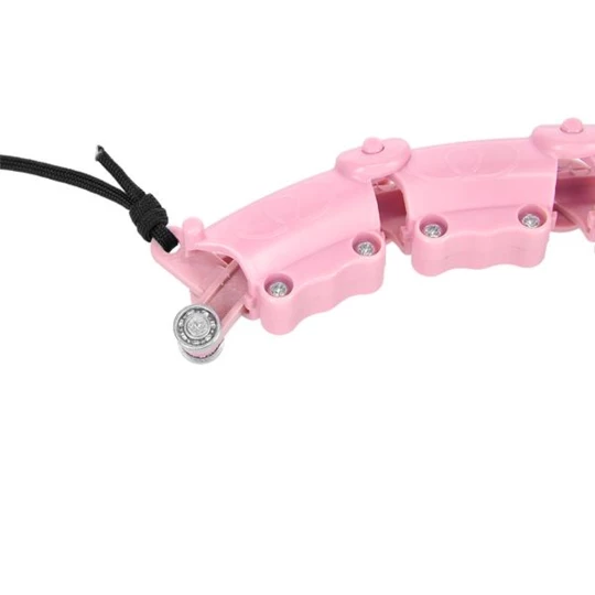 HHW02 HULA HOP LIGHT PINK Z WYPUSTKAMI I OBCIĄŻNIKIEM HMS (17-44-531)