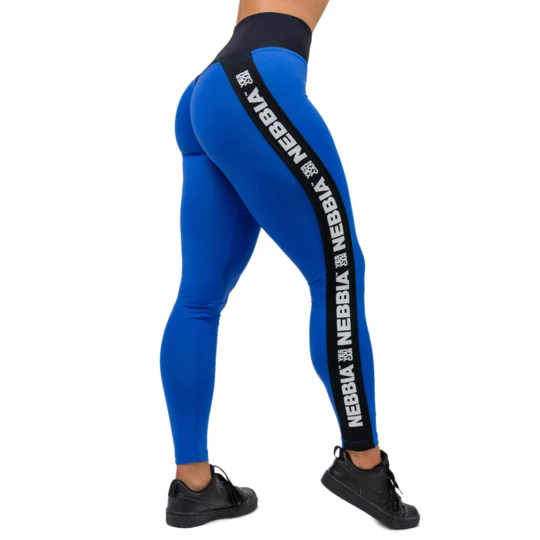 Legginsy z wysokim stanem Nebbia ICONIC 209 - Kolor Niebieski, Rozmiar M