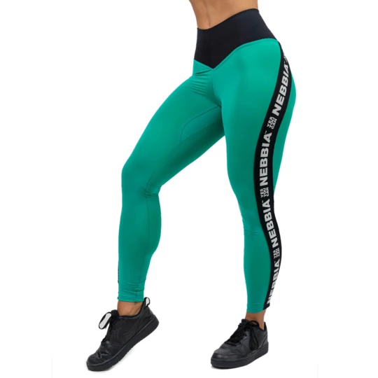 Legginsy z wysokim stanem Nebbia ICONIC 209 - Kolor Zielony, Rozmiar XS