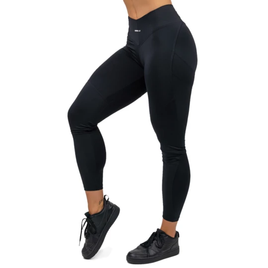 Legginsy modelujące z wysokim stanem Nebbia GLUTE PUMP 247 - Kolor Czarny, Rozmiar XS