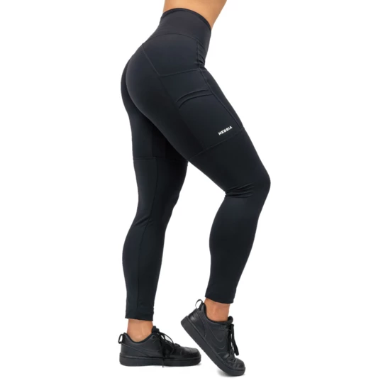 Legginsy z wysokim stanem Nebbia LEG DAY GOALS 248 - Kolor Czarny, Rozmiar XS