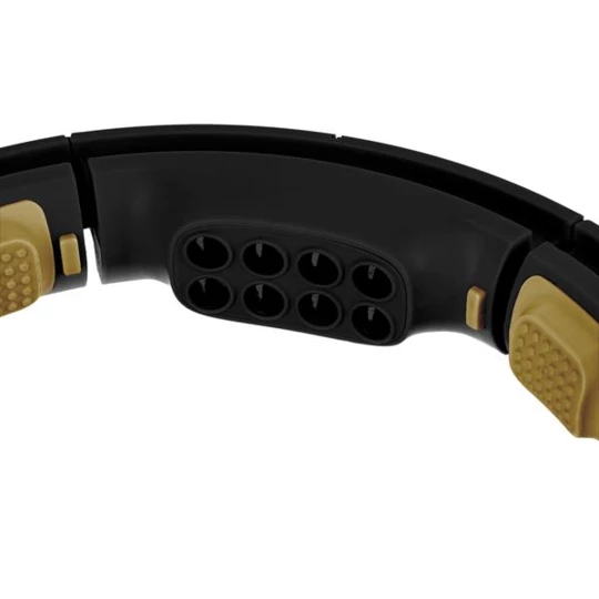 HHM13 HULA HOP BLACK/GOLD Z MAGNESAMI I OBCIĄŻNIKIEM + LICZNIK HMS (17-44-577)