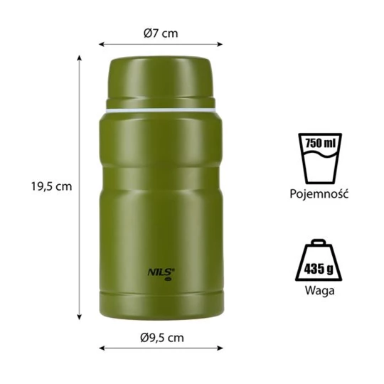 NCT02 TERMOS ZESTAW 750ML NILS CAMP (15-02-050)