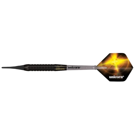 Lotki do darta Unicorn W.C. Black Brass Gary Anderson Soft 3 sztuki - Waga (g) 16 g