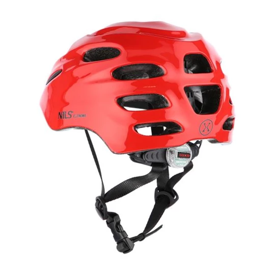 MTW01 LED KASK CZERWONY ROZM. XXS (42-48 cm) NILS EXTREME (16-70-083)