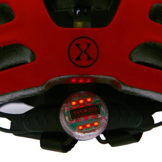 MTW01 LED KASK CZERWONY ROZM. XS (43-49 cm) NILS EXTREME (16-70-084)