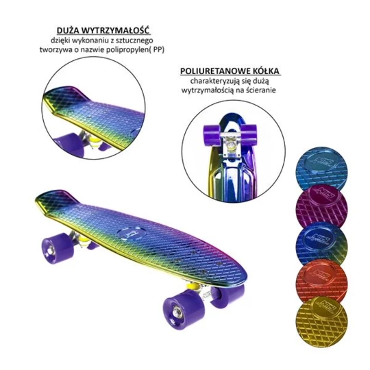 PNB01 YELLOW ELECTROSTYLE PENNYBOARD DESKOROLKA NILS EXTREME (16-45-051)