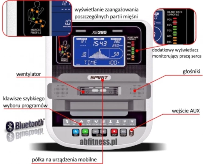 Orbitrek eliptyczny Spirit XE395