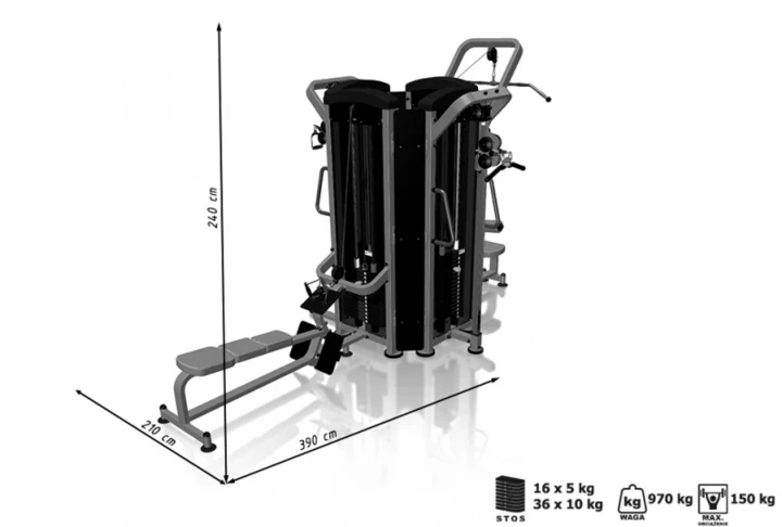 Wieża 4-stanowiskowa MINI MP-T001 - Marbo Sport