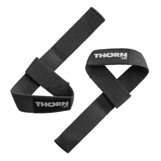 Paski do podnoszenia ciężarów THORN FIT Lifting straps cotton black