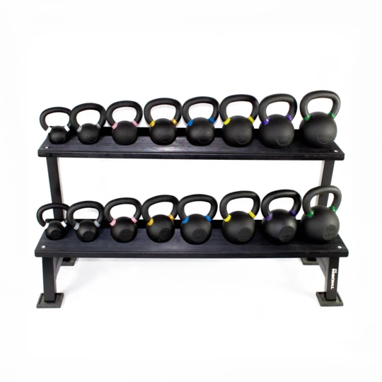 Zestaw Hantel THORN FIT CC 2.0 Color coded Kettlebell 4kg-24 kg [pair] + Stojak na kettle THORN FIT Kettlebell Rack