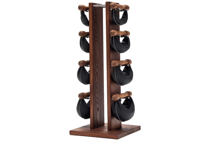 Hantle NOHRD SwingBell 2-8 Kg ze stojakiem Tower Club Buk Skóra