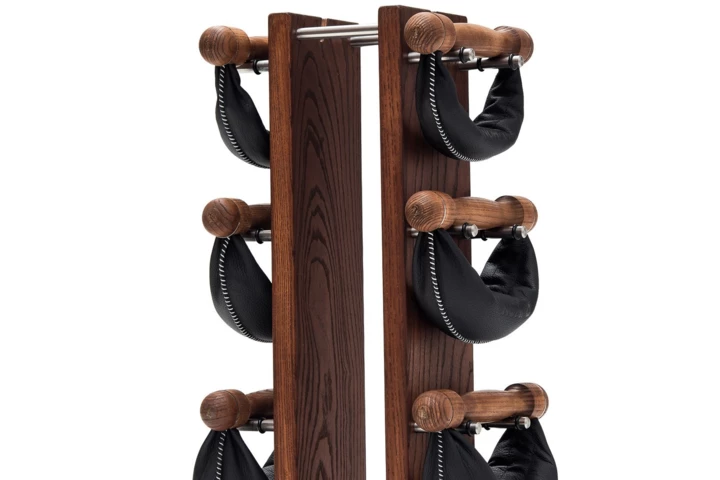 Hantle NOHRD SwingBell 2-8 Kg ze stojakiem Tower Club Buk Skóra