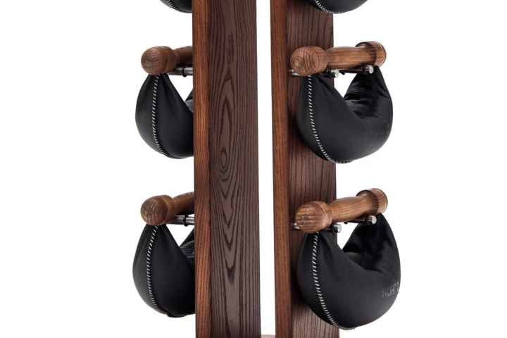 Hantle NOHRD SwingBell 2-8 Kg ze stojakiem Tower Club Buk Skóra