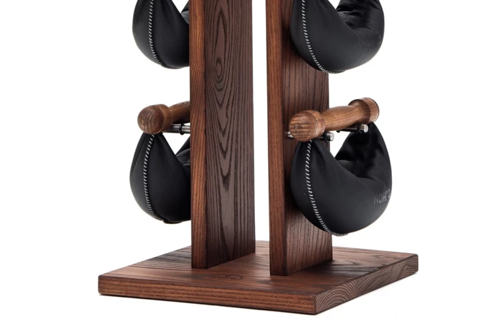 Hantle NOHRD SwingBell 2-8 Kg ze stojakiem Tower Club Buk Skóra