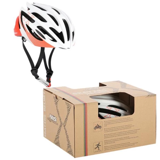 MTW24 BIAŁO-CZERWONY ROZM. M  (53-58 cm) KASK NILS EXTREME (16-70-051)