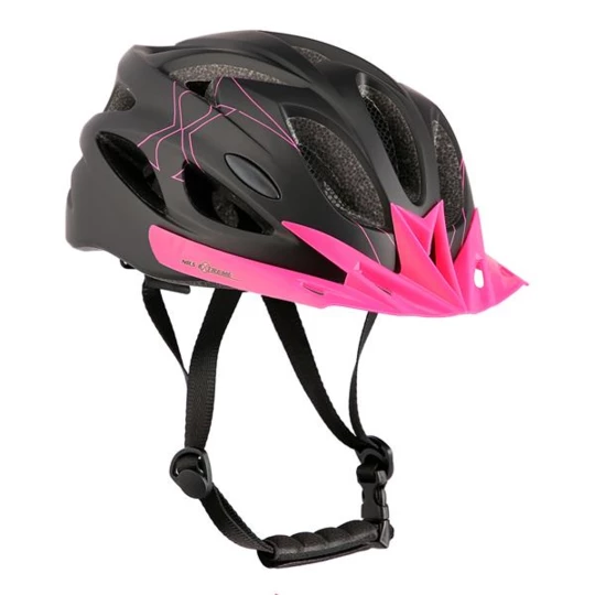 MTW291 CZARNO-RÓŻOWY ROZM. M (51-60CM) KASK NILS EXTREME (16-70-119)