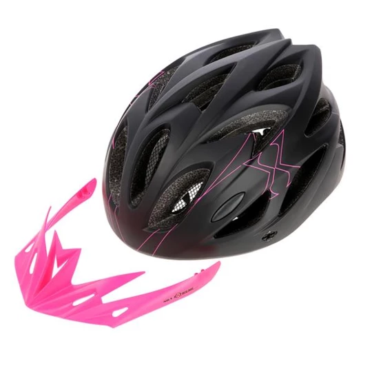 MTW291 CZARNO-RÓŻOWY ROZM. M (51-60CM) KASK NILS EXTREME (16-70-119)